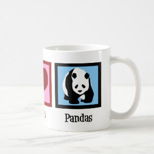 Peace Love Pandas Coffee Mug