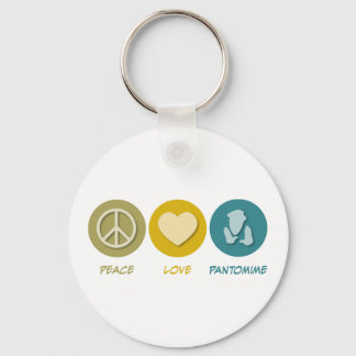 Peace Love Pantomime Key Ring