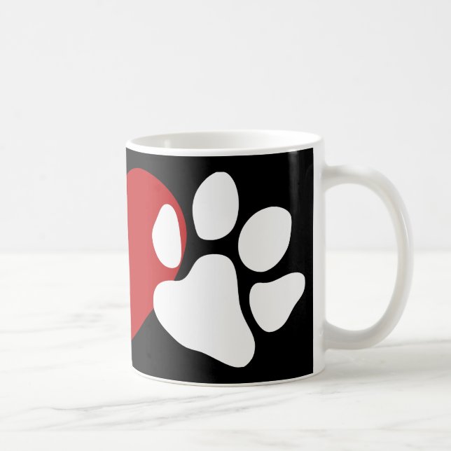 Peace-Love-Paw Coffee Mug (Right)