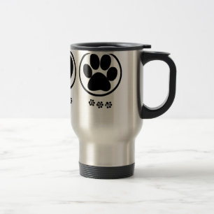 Peace Love Paw Travel Mug