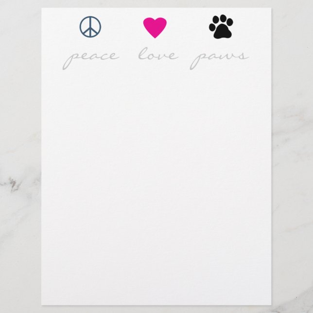 Peace Love Paws (Front)