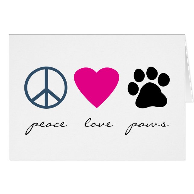 Peace Love Paws (Front Horizontal)