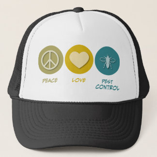 Peace Love Pest Control Trucker Hat