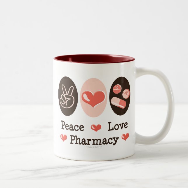 Peace Love Pharmacy Mug (Right)