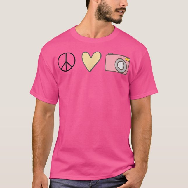 Peace Love Photography T-Shirt (Front)