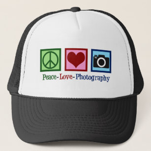 Peace Love Photography Trucker Hat