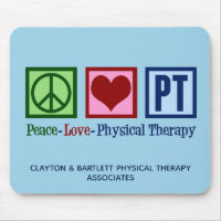 Peace Love Physical Therapy Custom PT Office Blue