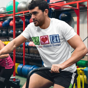 Peace Love Physical Therapy Men's T-Shirt