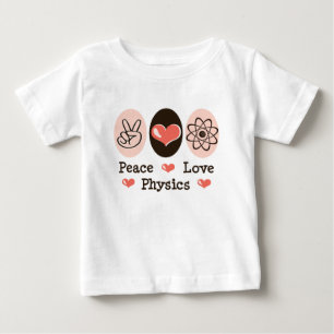 Peace Love Physics Baby Long Sleeve T shirt