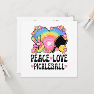 Peace Love Pickleball Invitation
