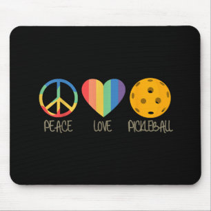 Peace Love Pickleball Mouse Mat