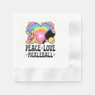 Peace Love Pickleball Napkin