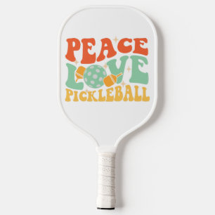 Peace, Love & Pickleball – Retro Vibes Only Paddle