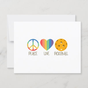 Peace Love Pickleball RSVP Card