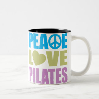 Peace Love Pilates Two-Tone Coffee Mug
