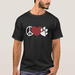 Peace-Love-(Pink)Paw T-Shirt