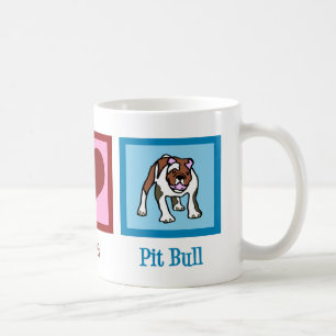 Peace Love Pit Bull Coffee Mug