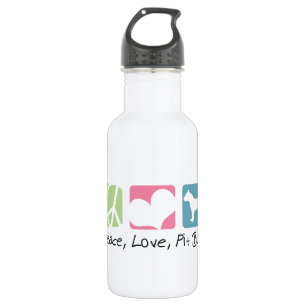 Peace Love Pit Bulls 532 Ml Water Bottle