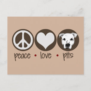 Peace Love Pits Postcard