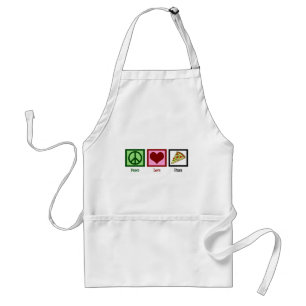 Peace Love Pizza Standard Apron