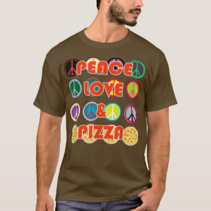 Peace Love & Pizza T 12392651 T-Shirt