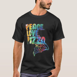 Peace Love Pizza Tie Dye T-Shirt