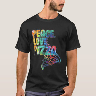 Peace Love Pizza Tie Dye T-Shirt