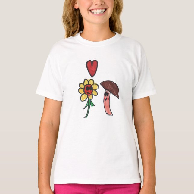 peace LOVE! & plants T-Shirt (Front)