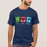 Peace Love Plumbing T-Shirt<br><div class="desc">Cute Peace Love Plumbing gift for a plumber that features a cool peace sign, heart, and a dripping water faucet.</div>