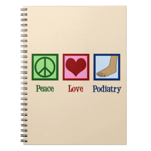 Peace Love Podiatry Notebook