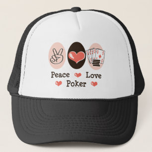 Peace Love Poker Hat
