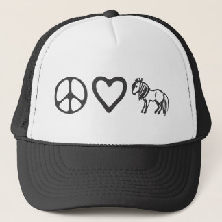 Peace Love Ponies Hat