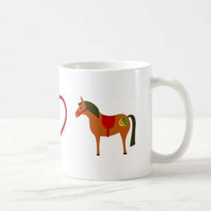 Peace Love Ponies Horse Mug