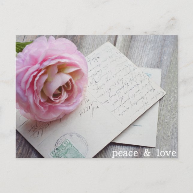 PEACE & LOVE postcard,Wonderful postcard (Front)