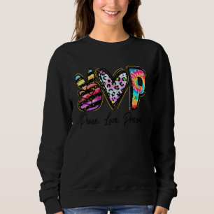 Peace Love Preschool Teacher Girls Team Preschool  Sweatshirt