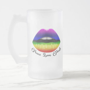 Peace Love Pride Frosted Mug