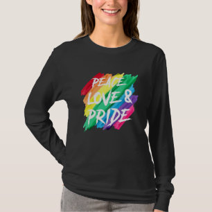 Peace Love Pride Pride Gay Rainbow Lgbt Pride Mont T-Shirt