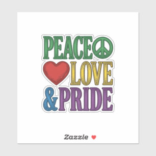 Peace Love Pride Vintage Engraving Vector Design_1