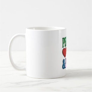 Peace Love Pride Vintage Engraving Vector Design_1 Coffee Mug