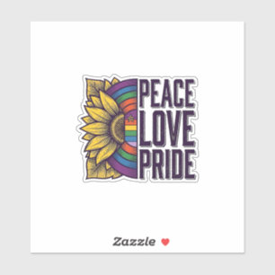 Peace Love Pride Vintage Flower Vector Shirt_1