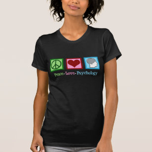 Peace Love Psychology Cute Psychologist T-Shirt
