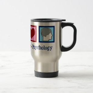 Peace Love Psychology Travel Mug