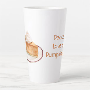 Peace Love & Pumpkin Pie Latte Mug