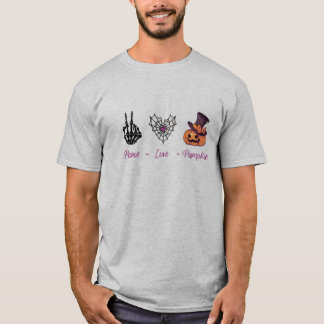 Peace Love Pumpkin T-Shirt | Cute Fall Graphic Tee