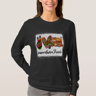 Peace Love Purrito Cute Purrito Tuesday Mexican F T-Shirt