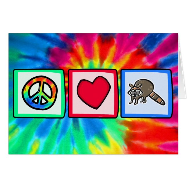 Peace, Love, Raccoons (Front Horizontal)