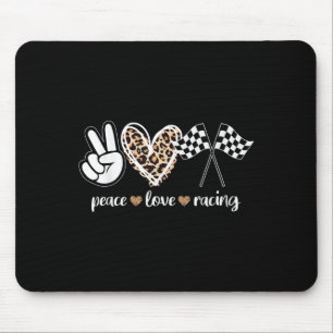 Peace Love Racing  Mouse Mat