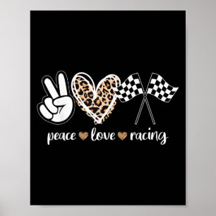 Peace Love Racing Poster