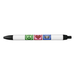 Peace Love Radiology Cute Radiologist Black Ink Pen