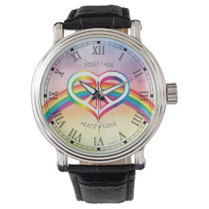 Peace Love Rainbow Watch